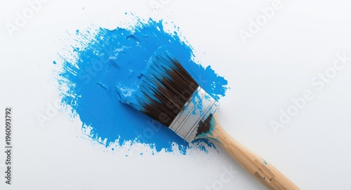 Artistic paint brush dipped...