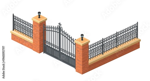 Illustration of a wrought i...