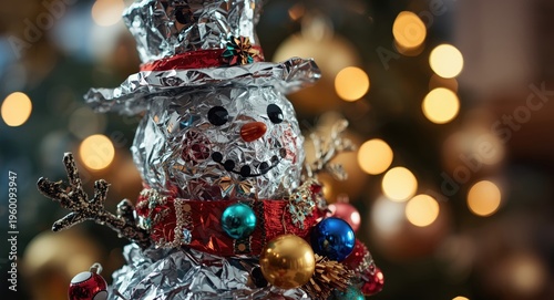 Merry snowman sculpture ado...