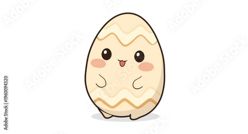 Simple bright cartoon egg i...