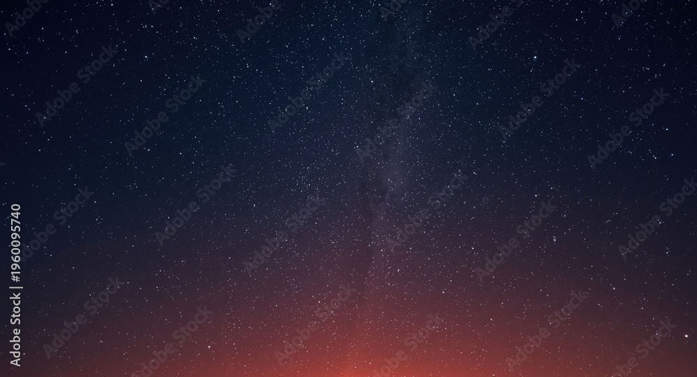 Fototapeta premium Retro pixel pattern of starry night sky during sunset time