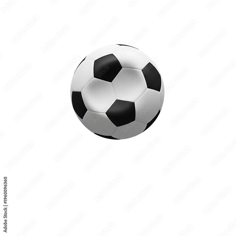 Fototapeta premium A soccer ball on transparent background Isolado em Fundo Branco