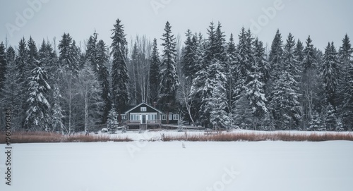 Finnish lake house surround...