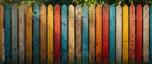 Natural wooden fence restor...