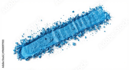 Blue eye shadow crushed and...