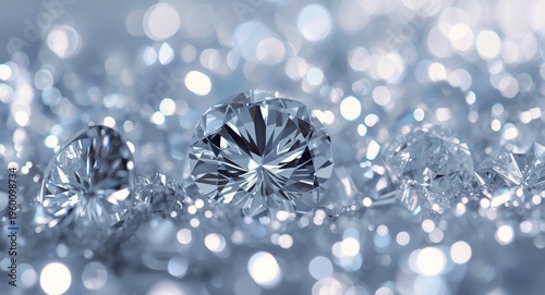 Close up image of shining d...