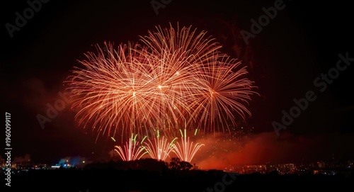 Radiant fireworks display b...