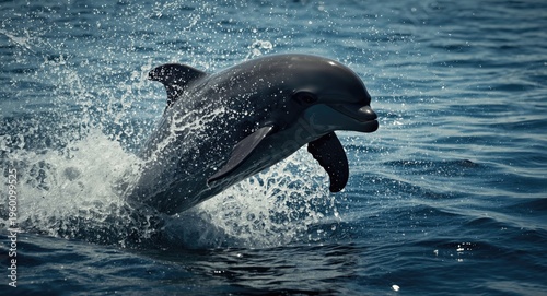 Playful bottlenose dolphin ...