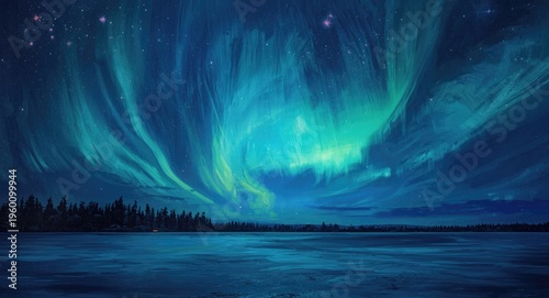 Night scene painting featur...