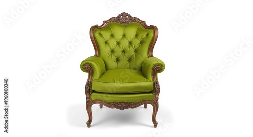 High end vintage green armc...