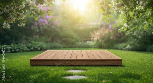 Handcrafted wooden square d...