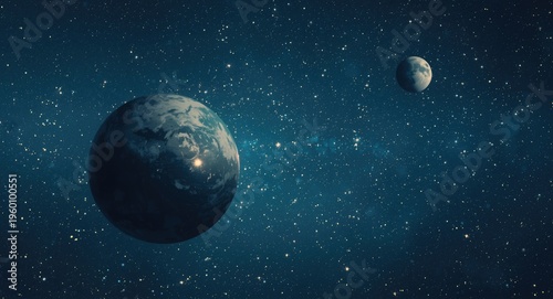 outer space illustration of...