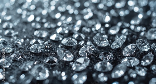 Gleaming diamonds artfully ...