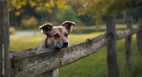 Stray dog quietly observing...