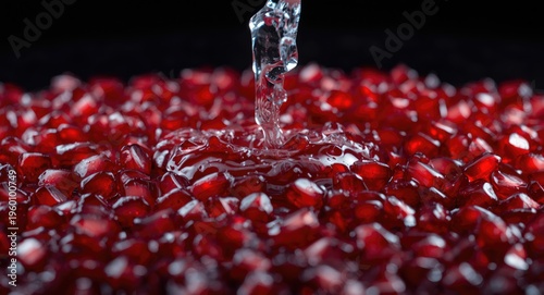 Pomegranate seeds cleaning ...