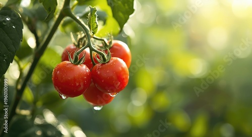 Freshly picked red tomatoes...