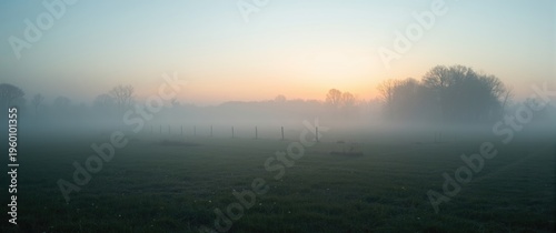 Quiet spring morning with d...