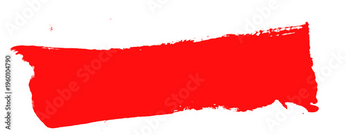 Free Download Red paint brush stroke texture grunge smear isolated png transparent background abstract banner element - GFXLoad
