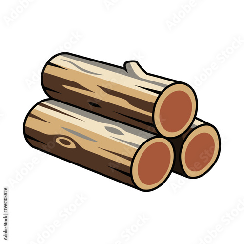 Stack of chopped wooden logs firewood timber pile rustic nature resource
