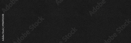 Quadro su tela Black canvas fabric seamless background texture