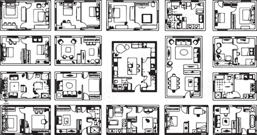 Interior Design Floor Plan for Modern Condominium and Flat Layout
