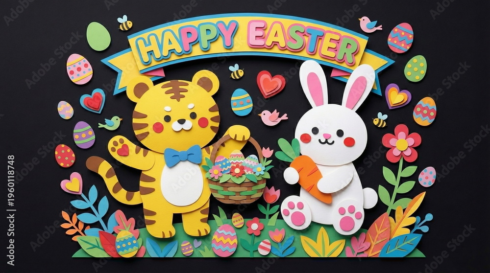 Fototapeta premium Easter illustration image