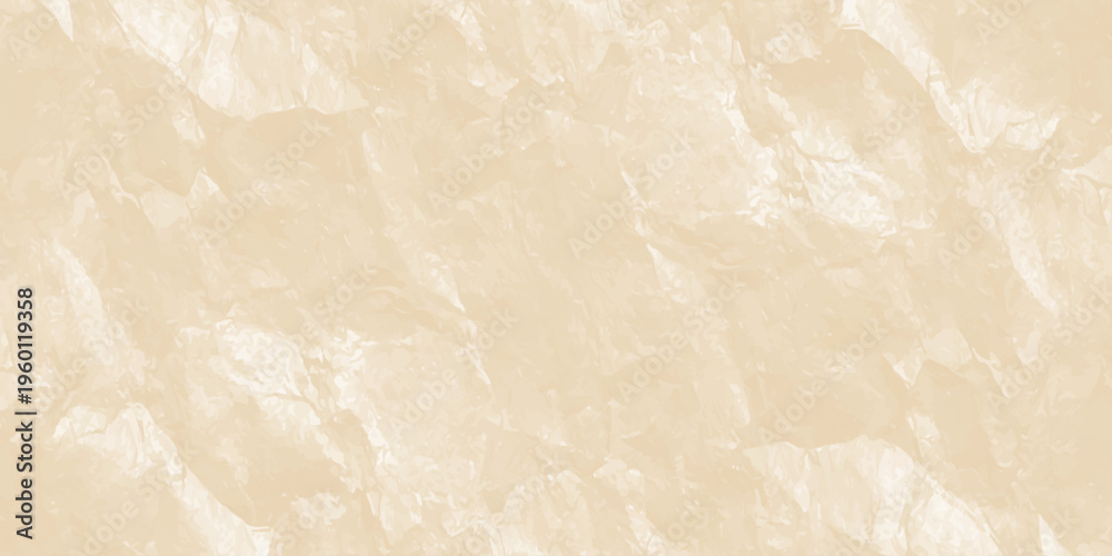Fototapeta premium beige crumpled paper texture background with organic folds and wrinkled parchment effect for vintage minimalist design