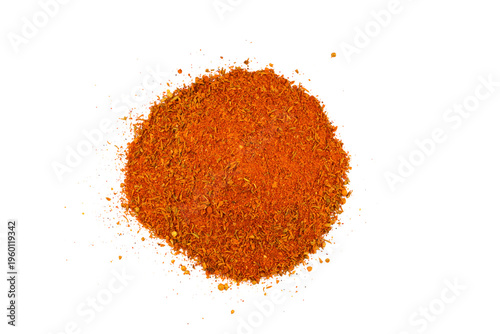 фотографія Cajun seasoning spices pile isolated on white background