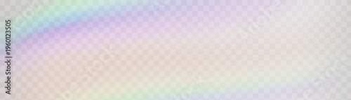 Crystal glass prism with holographic reflections and rainbow flare effect.