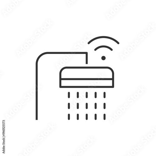 Smart Shower Icon - Signal Icon