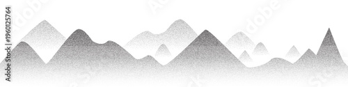 Dot mountain pattern, grain landscape abstract pattern