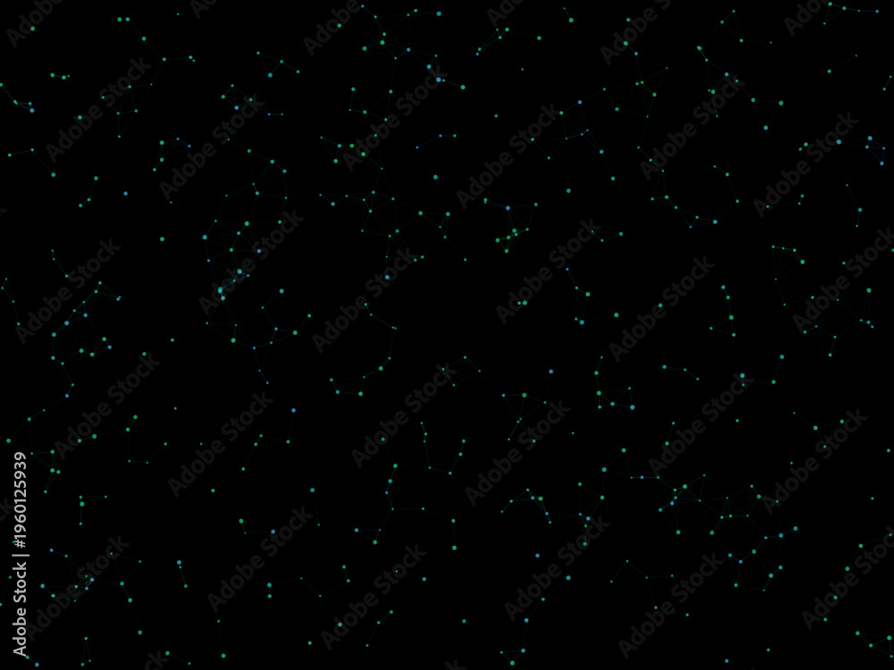 Obraz premium Connected Dots Plexus Mesh Digital Vector Pattern