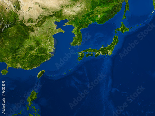 Space View on Japan