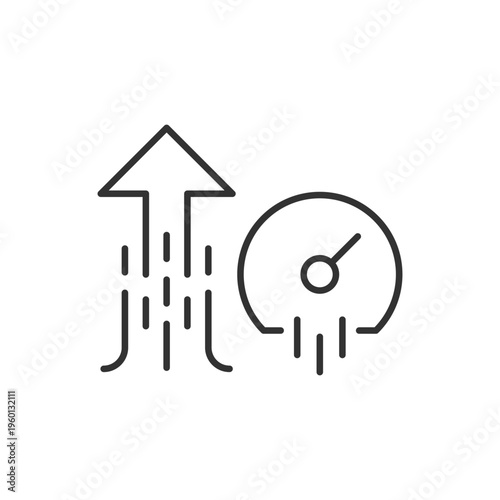 Upload Speed Meter Icon