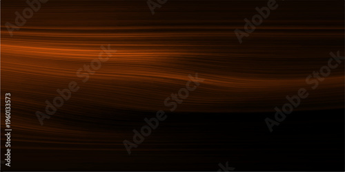 Abstract, flowing lines of light, painted in shades of fiery orange and deep black, creating a dynamic composition, evoking a sense of energy and movement. 