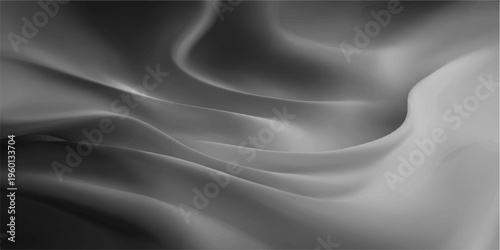 Elegant draped fabric in soft flowing waves, revealing subtle textures and forms, evoking a sense of calm and sophistication. 