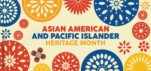 Asian American Pacific Islander Heritage Month Celebration Vector Design, API Heritage Month