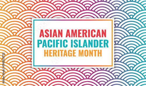 Asian American Pacific Islander Heritage Month Celebration Vector Design, API Heritage Month