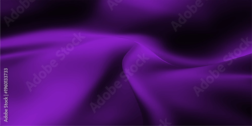 Abstract fabric or fluid silk cloth, a vibrant cascade of a rich, deep purple, flowing gently to create captivating patterns, inviting viewers to immerse in its tactile allure.