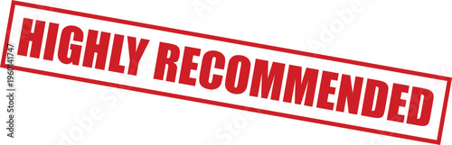 Highly recommended red stamp on for approval