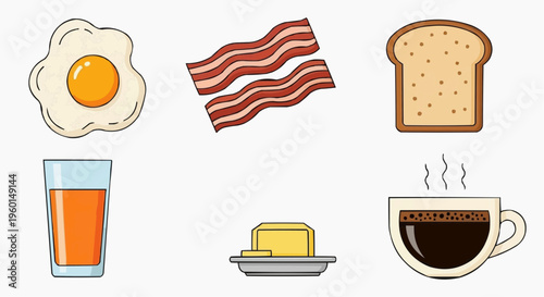 Breakfast meal ingredients