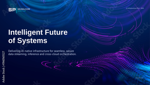 Data background ai with wave abstract digital for blue intelligence tech. Network sustainable bg with line ripple flow for voice concept neon. 3d technology sound with future artificial cyber.