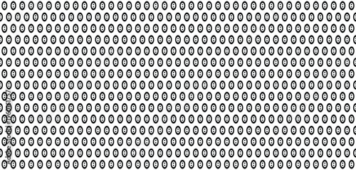 Seamless geometric black and white pattern with abstract oval shapes and dots. Modern repetitive texture background, ideal for textile, fabric, and wallpaper design.