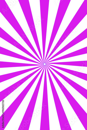 Vibrant Pink and White Radial Sunburst Background Pattern Design.