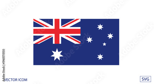 Australian Flag Vector Illustration - National Symbol of Australia