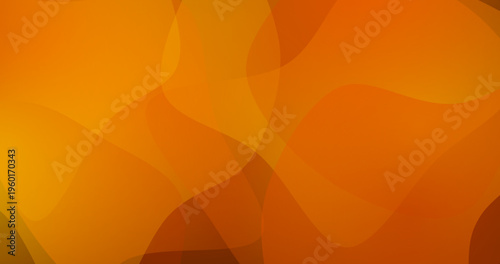 Wavy abstract orange background with translucent flowing shapes and soft gradient.