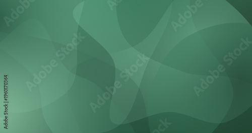 Green abstract wavy shapes background soft gradient smooth organic design.