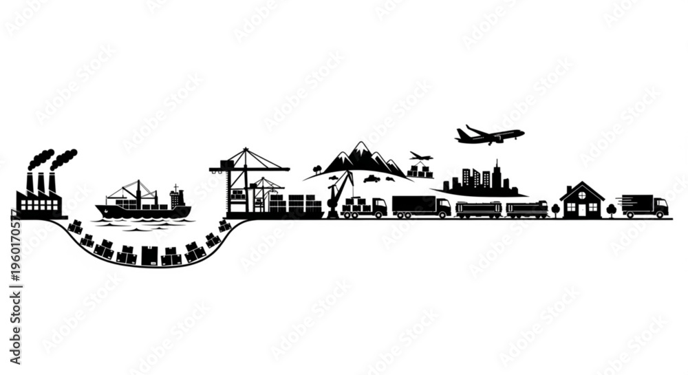 Obraz premium vector illustration of city