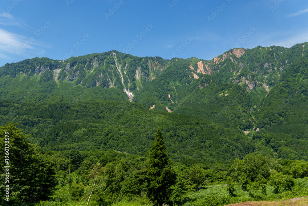 Naklejka premium 250719秋山郷鳥甲山