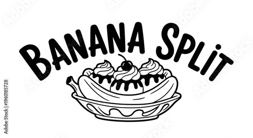 Banana Split Dessert Icon